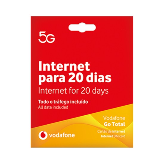 VODAFONE GO TOTAL 5G UNLIMITED INTERNET SIM CARD FOR 20 DAYS